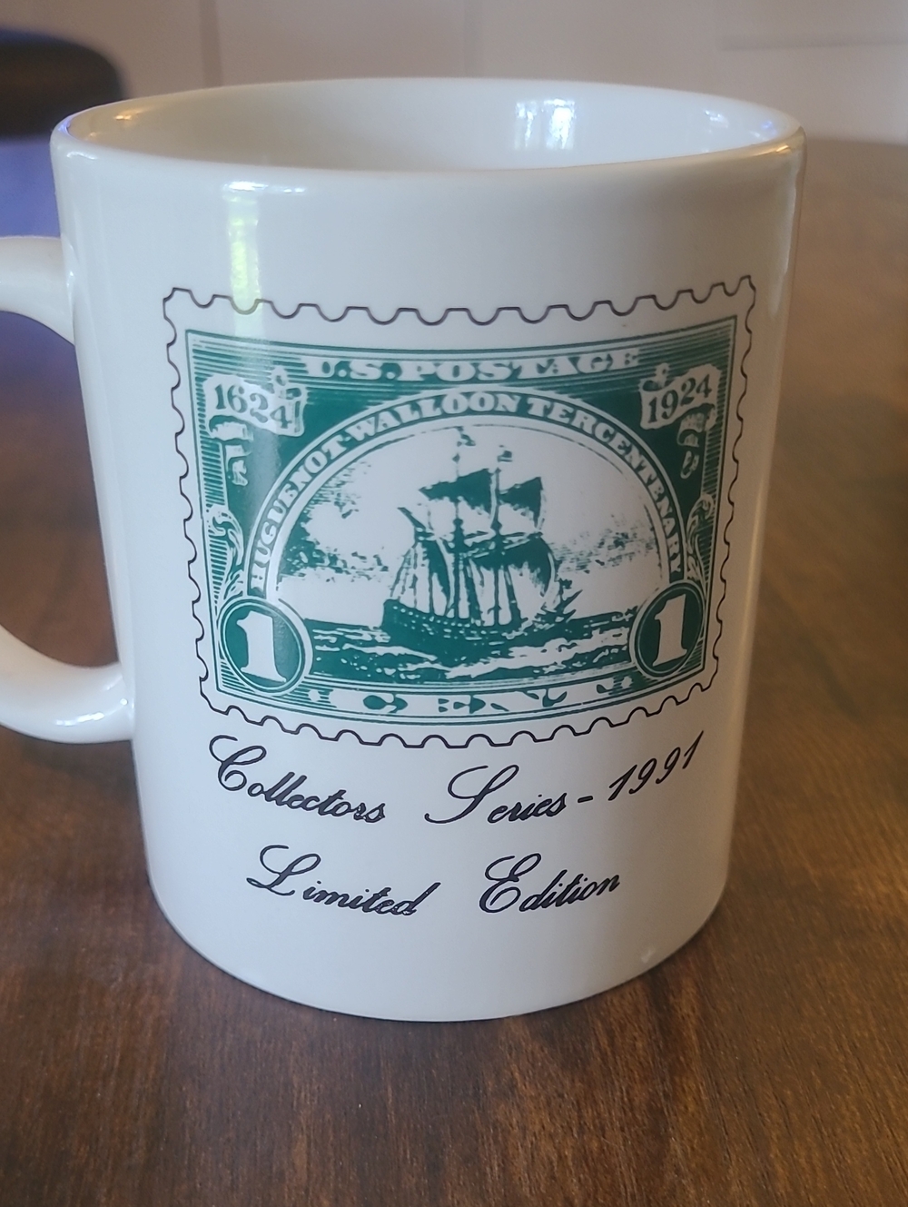 1991 Huguenot Walloon Tercentenary 1c Stamp/2c Stamp Mug